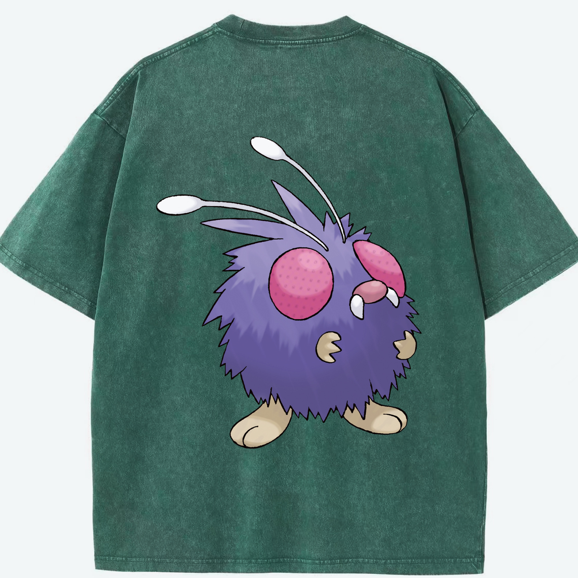 （画像用） ポケットモンスター Pokémon 綿100% ヴィンテージ風 半袖Tシャツ（背面プリント）